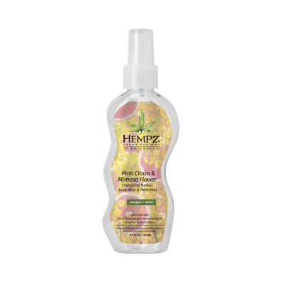 Hempz Pink Citron & Mimosa Flower Energizing Herbal Body Mist & Refresher - Спрей увлажняющий Розовый Лимон и Мимоза 130 мл