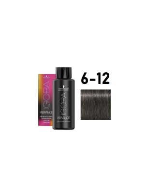 Schwarzkopf Igora Vibrance 6-12 - Краситель тон-в-тон темный русый сандре пепельный 60 мл