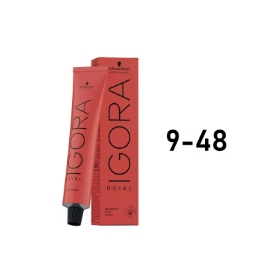 Schwarzkopf Igora Royal 9-48 - Перманентный краситель блонд бежевый красный 60 мл