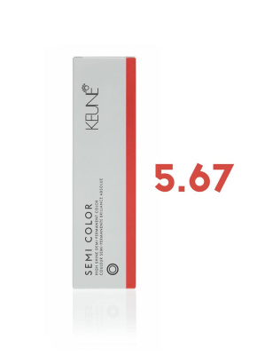 Keune Semi Color 5.67 - Полуперманентная краска для волос светлый красно-фиолетовый шатен 60 мл