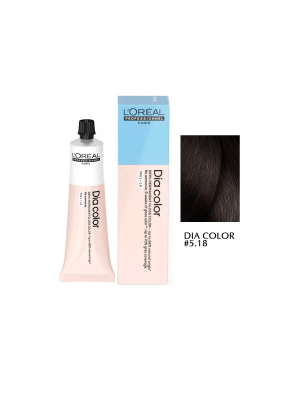 L'Oreal Dia Color 5.18 - Краситель-блеск без аммиака светлый шатен пепельный мокка 60 мл