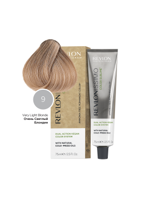 Revlon Revlonissimo Color Sublime 9 - Перманентный краситель без аммиака очень светлый блонд 75 мл