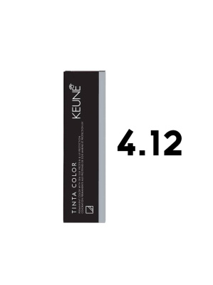 Keune Tinta Color 4.12 - Стойкая краска для волос средний пепельно-перламутровый шатен 60 мл