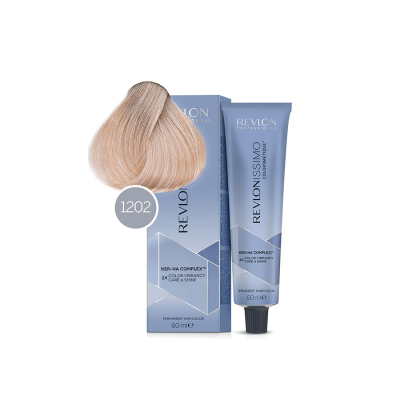 Revlon Revlonissimo Colorsmetique 1202 - Перманентная краска для волос интенсивный блонд платиновый 60 мл