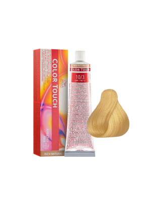 Wella Color Touch 10/3 - Тонирующая краска без аммиака яркий блонд золотистый 60 мл