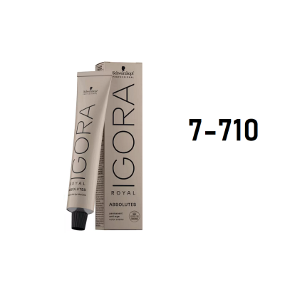 Schwarzkopf Igora Royal 7-710 - Перманентный краситель средний русый медный сандре 60 мл