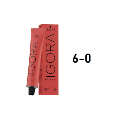 Schwarzkopf Igora Royal 6-0 - Перманентный краситель темный русый натуральный 60 мл