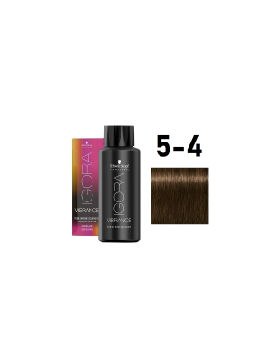 Schwarzkopf Igora Vibrance 5-4 - Краситель тон-в-тон светлый коричневый бежевый 60 мл