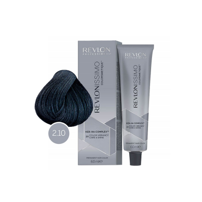 Revlon Revlonissimo Colorsmetique 2.10 - Перманентная краска для волос иссиня-черный 60 мл