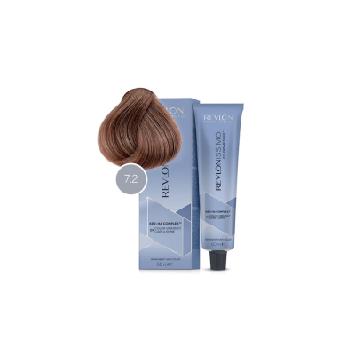Revlon Revlonissimo Colorsmetique 7.2 - Перманентная краска для волос блонд перламутровый 60 мл
