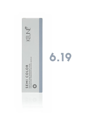 Keune Semi Color 6.19 - Полуперманентная краска для волос темный матовый блондин 60 мл