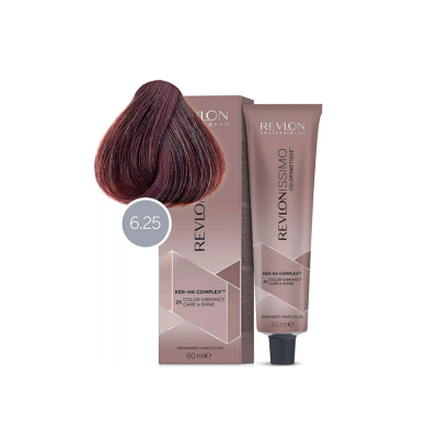 Revlon Revlonissimo Colorsmetique 6.25 - Перманентная краска для волос темный блонд перламутрово-махагоновый 60 мл