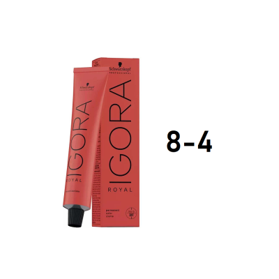 Schwarzkopf Igora Royal 8-4 - Перманентный краситель светлый русый бежевый 60 мл