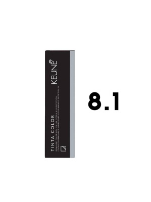 Keune Tinta Color 8.1 - Стойкая краска для волос светлый пепельный блондин 60 мл