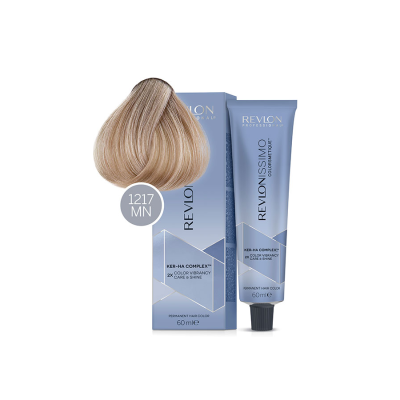 Revlon Revlonissimo Colorsmetique 1217 MN - Перманентная краска для волос интенсивный блонд бронзово-серый нейтрализующий 60 мл