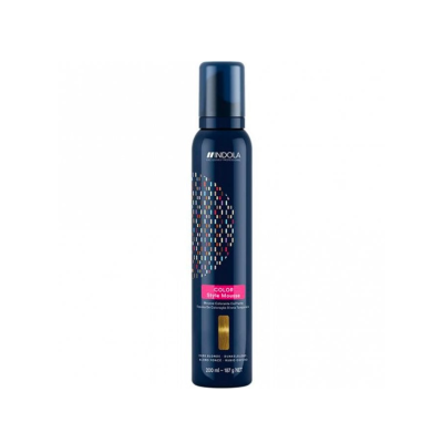 Indola Color Style Mousse - Оттеночный мусс для укладки темный русый 200 мл