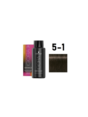 Schwarzkopf Igora Vibrance 5-1 - Краситель тон-в-тон светлый коричневый сандре 60 мл