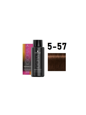 Schwarzkopf Igora Vibrance 5-57 - Краситель тон-в-тон светлый коричневый золотистый медный 60 мл