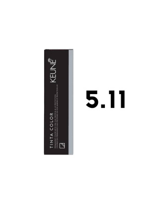 Keune Tinta Color 5.11 - Стойкая краска для волос светлый интенсивно пепельный шатен 60 мл