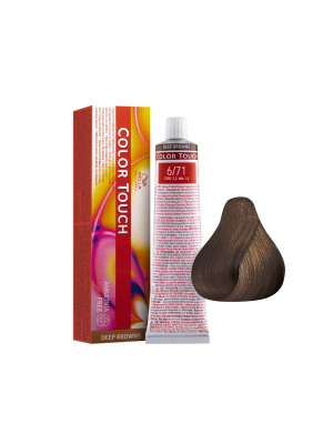 Wella Color Touch 6/71 - Тонирующая краска без аммиака темный блонд коричнево-пепельный 60 мл