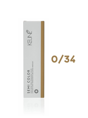 Keune Semi Color 0.34 - Полуперманентная краска для волос золотисто-медный 60 мл