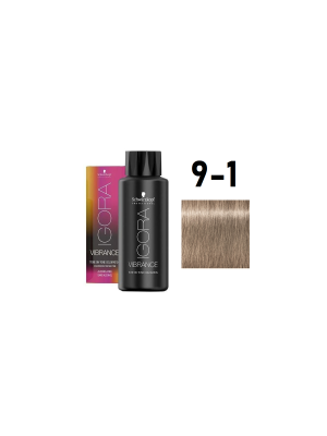 Schwarzkopf Igora Vibrance 9-1 - Краситель тон-в-тон блонд сандре 60 мл