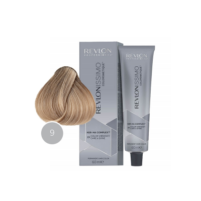 Revlon Revlonissimo Colorsmetique 9 - Перманентная краска для волос очень светлый блонд 60 мл