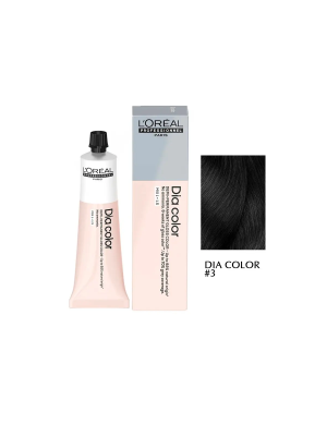 L'Oreal Dia Color 3 - Краситель-блеск без аммиака темный шатен 60 мл