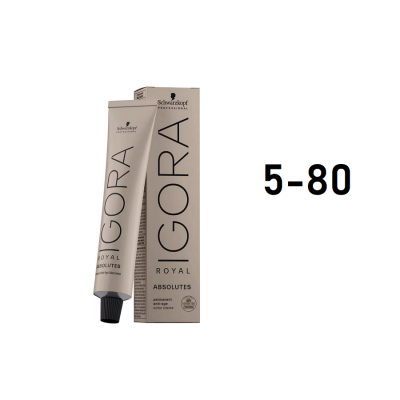 Schwarzkopf Igora Royal 5-80 - Перманентный краситель светлый коричневый красный натуральный 60 мл