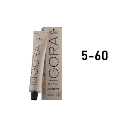 Schwarzkopf Igora Royal 5-60 - Перманентный краситель светлый коричневый шоколадный натуральный 60 мл