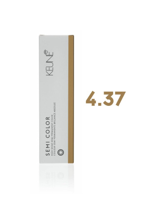 Keune Semi Color 4.37 - Полуперманентная краска для волос средний шатен эспрессо 60 мл