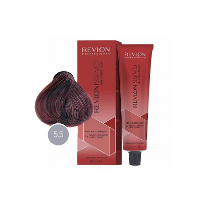 Revlon Revlonissimo Colorsmetique 5.5 - Перманентная краска для волос светло-коричневый махагоновый 60 мл