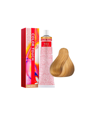 Wella Color Touch 9/03 - Тонирующая краска без аммиака очень светлый блонд натурально-золотистый 60 мл