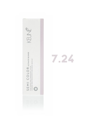 Keune Semi Color 7.24 - Полуперманентная краска для волос средний перламутрово-медный блондин 60 мл