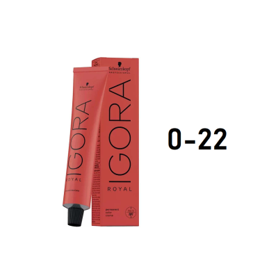Schwarzkopf Igora Royal 0-22 - Перманентный краситель антиоранжевый микстон 60 мл