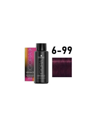 Schwarzkopf Igora Vibrance 6-99 - Краситель тон-в-тон темный русый фиолетовый экстра 60 мл