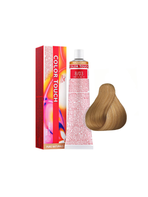 Wella Color Touch 8/03 - Тонирующая краска без аммиака светлый блонд натурально-золотистый 60 мл