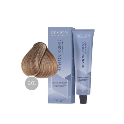 Revlon Revlonissimo Colorsmetique 9.01 - Перманентная краска для волос очень светлый блонд натурально-пепельный 60 мл