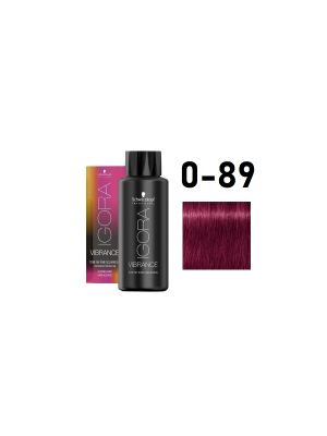 Schwarzkopf Igora Vibrance 0-89 - Краситель тон-в-тон красно-фиолетовый микстон 60 мл