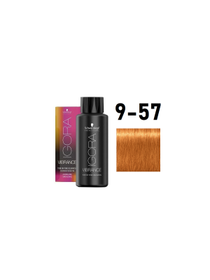 Schwarzkopf Igora Vibrance 9-57 - Краситель тон-в-тон блонд золотистый медный 60 мл