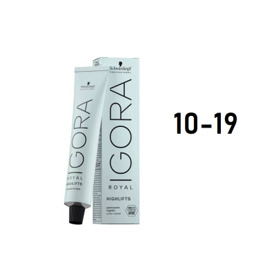 Schwarzkopf Igora Royal 10-19 - Перманентный краситель экстра светлый блонд сандре фиолетовый 60 мл