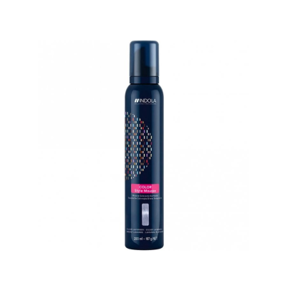 Indola Color Style Mousse - Оттеночный мусс для укладки серебряная лаванда 200 мл