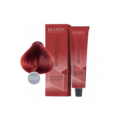 Revlon Revlonissimo Colorsmetique 55.64 - Перманентная краска для волос светло-коричневый красно-медный 60 мл