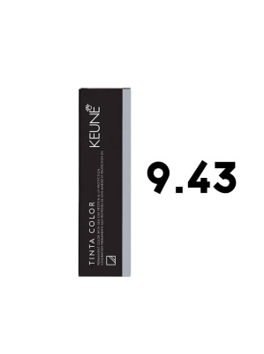 Keune Tinta Color 9.43 - Стойкая краска для волос очень светлый медно-золотистый блондин 60 мл
