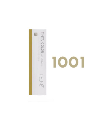Keune Tinta Color 1001 - Стойкая краска для волос пепельный блондин 60 мл