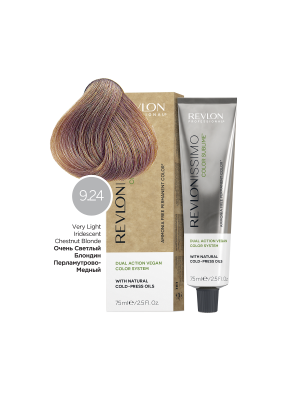 Revlon Revlonissimo Color Sublime 9.24 - Перманентный краситель без аммиака очень светлый блонд перламутрово-каштановый 75 мл