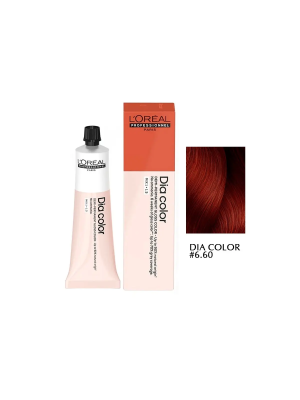 L'Oreal Dia Color 6.60 - Краситель-блеск без аммиака темный блонд интенсивный красный 60 мл