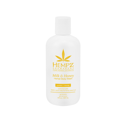 Hempz Milk & Honey Herbal Body Wash - Гель для душа Молоко и Мед 237 мл