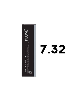 Keune Tinta Color 7.32 - Стойкая краска для волос средний бежевый блондин 60 мл