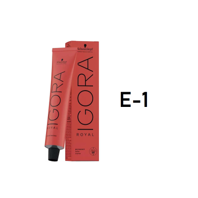 Schwarzkopf Igora Royal E-1 - Перманентный краситель усилитель сандре 60 мл